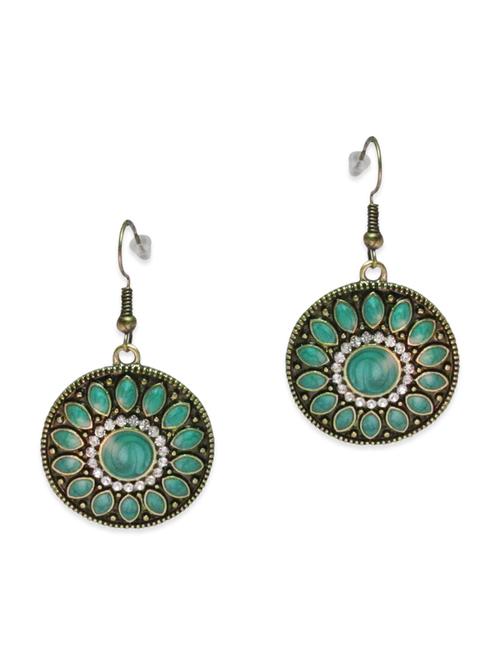 multi colored metal drop earrings - 12790474 - Standard Image - 1