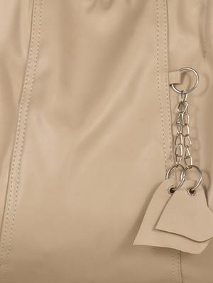 cream leatherette hobo handbag - 12793991 - Standard Image - 4
