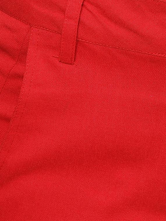red cotton shorts - 12802494 - Zoom Image - 4