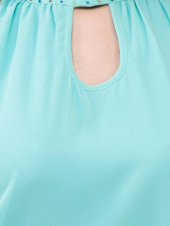 key-hole embellished a-line dress - 12805606 - Zoom Image - 4