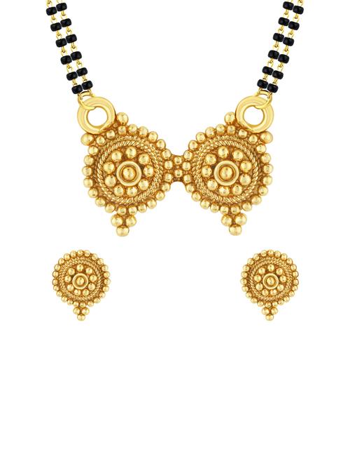 sukkhi royal gold plated mangalsutra set for women - 12811714 - Standard Image - 1