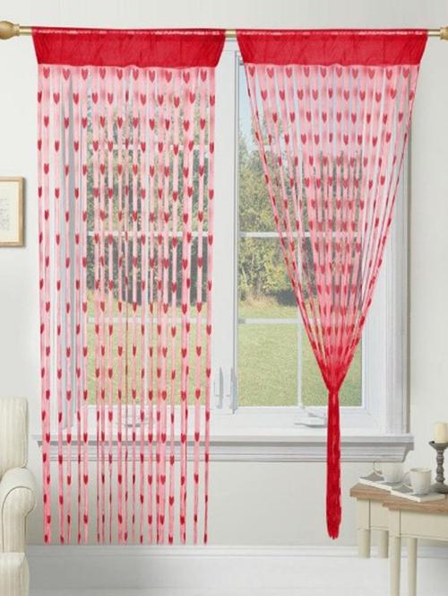 RED HEART CURTAIN - 12811830 - Standard Image - 1