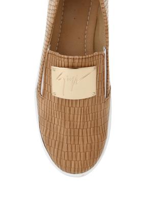 brown slip on casual shoe - 12821551 - Standard Image - 4