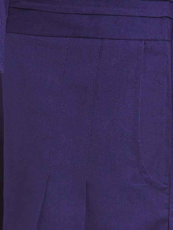 blue cotton palazzo - 12821786 - Zoom Image - 4
