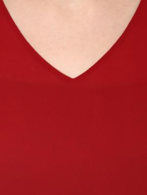 v-neck asymmetric top - 12822837 - Standard Image - 4