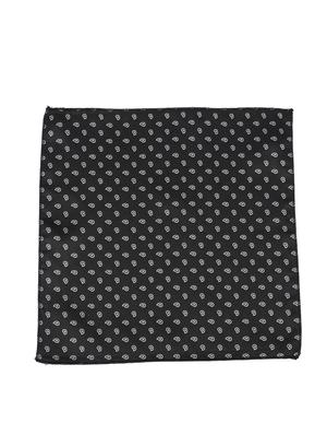 black micro fiber pocketsquare - 12828902 - Standard Image - 4