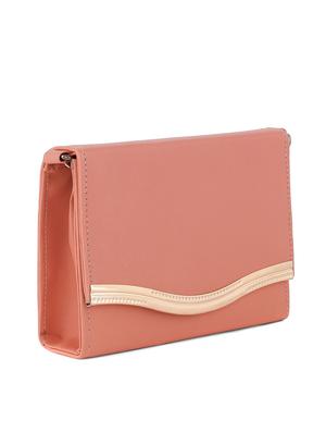 pink synthetic leather sling bag - 12829989 - Standard Image - 4