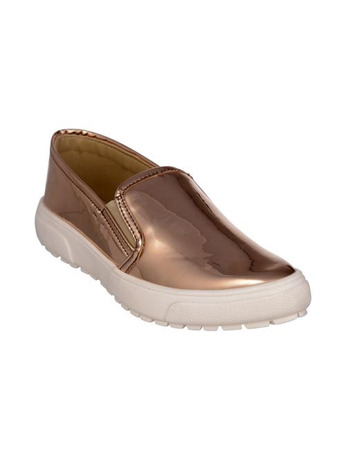 gold slip on plimsoll - 12832639 - Standard Image - 1