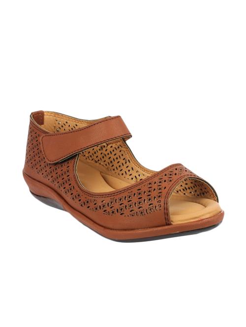 brown ankle strap sandal - 12833990 - Standard Image - 1
