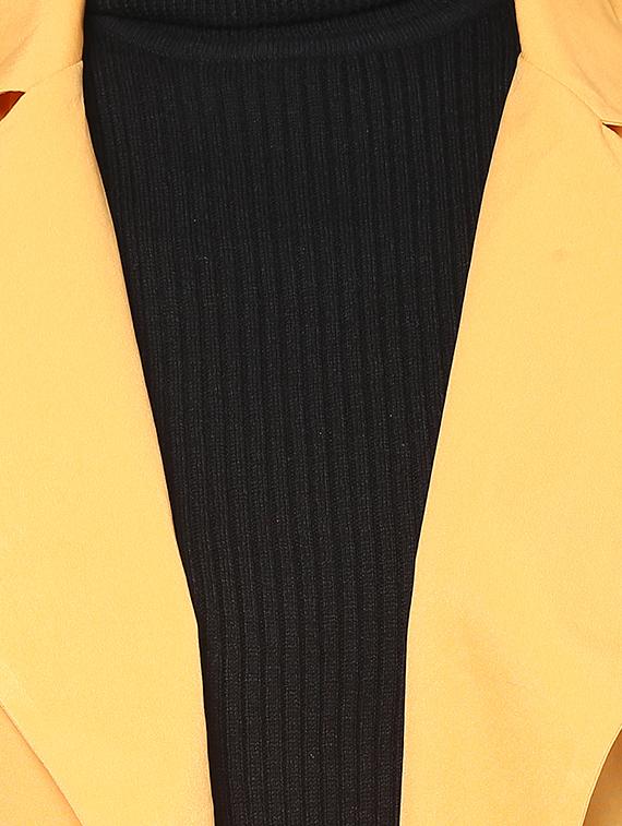 yellow crepe summer jacket - 12840192 - Zoom Image - 4
