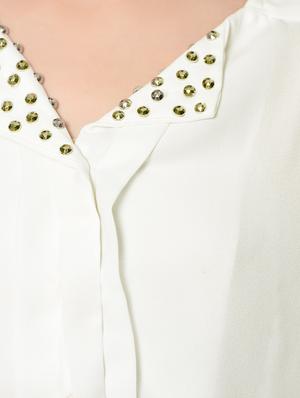 lapel embellished shirt - 12846333 - Standard Image - 4