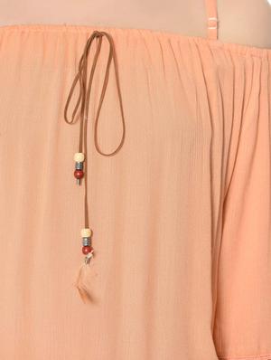 peach rayon top - 12846343 - Standard Image - 4