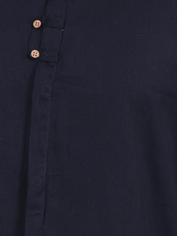 black cotton casual shirt - 12850315 - Zoom Image - 4