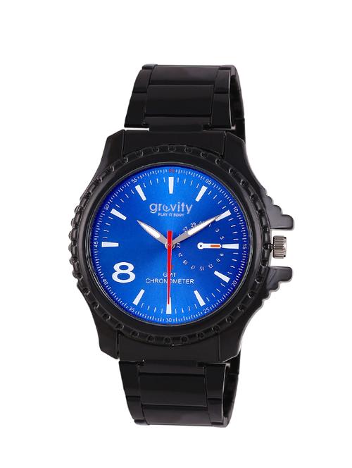 gravity men torquise black metal analog watch-97 - 12850403 - Standard Image - 1