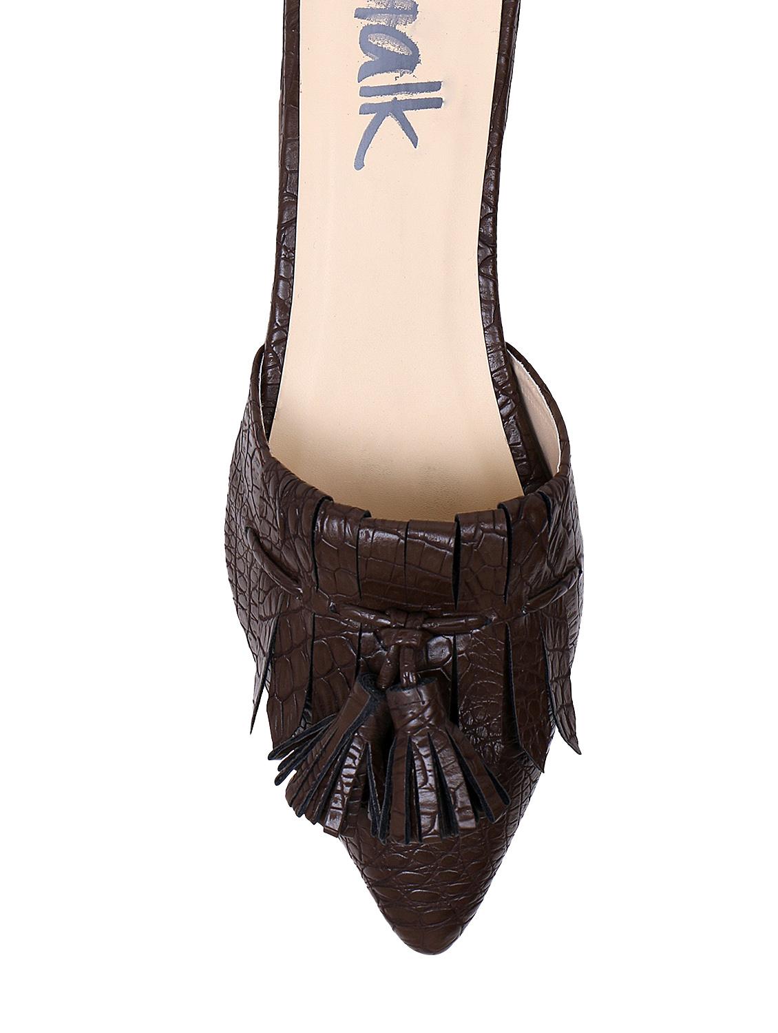 brown slip on mule sandal - 12868587 - Zoom Image - 4