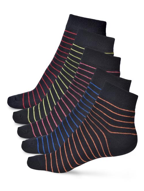 set of 5 multi colored cotton pair of socks - 1288890 - Standard Image - 1