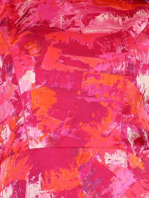 pink printed crepe maxi dress - 12890573 - Standard Image - 4
