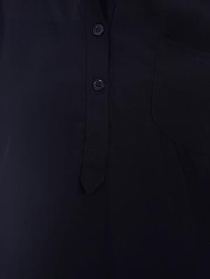 black poly georgette regular top - 12895087 - Standard Image - 4