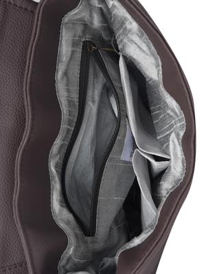 dark brown faux leather sling bag - 1290614 - Standard Image - 4