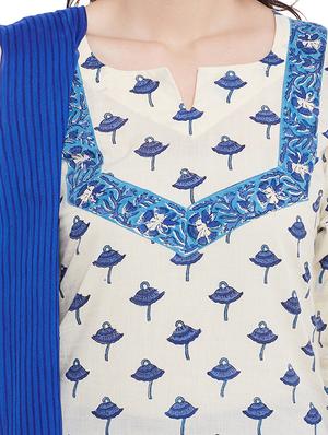 printed unstitched pant suit - 12907228 - Standard Image - 4