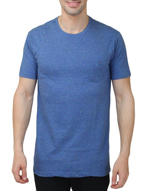 blue melange t-shirt - 12913304 - Standard Image - 1