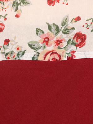 maroon georgette straight kurta - 12919438 - Standard Image - 4