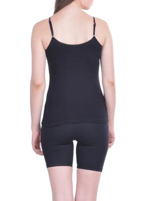 set of 3 black cotton camisoles - 12927353 - Standard Image - 4