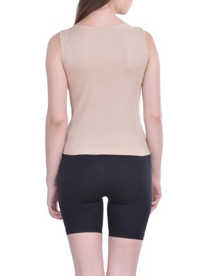 set of 3 beige cotton camisoles - 12927659 - Standard Image - 4
