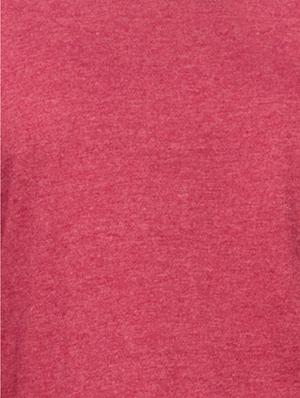 round neck solid melange tee - 1294537 - Standard Image - 4