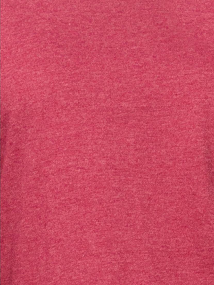round neck solid melange tee - 1294537 - Zoom Image - 4