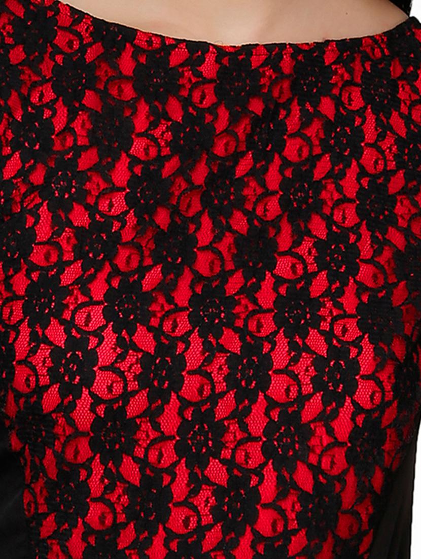 Laced Panel Maxi dress - 12948633 - Zoom Image - 4