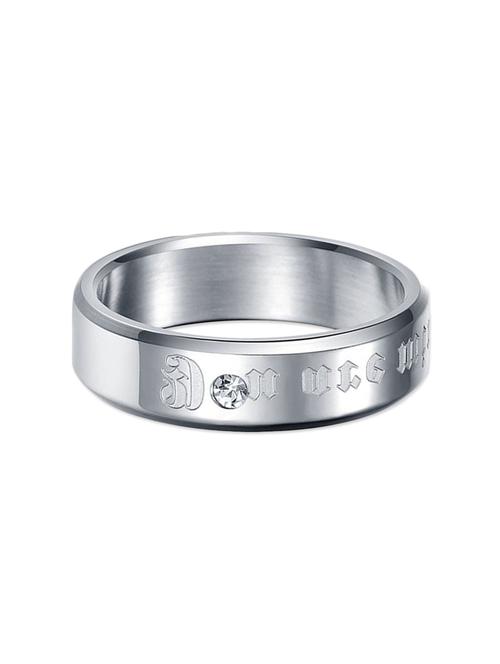 silver satin less steel hand ring for men - 12949485 - Very Small Image - 1