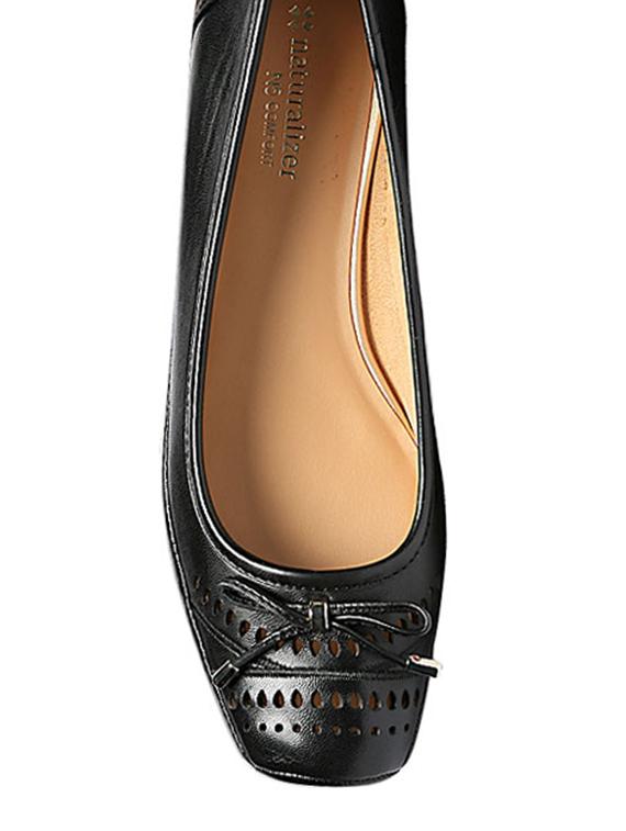 black leather slip on ballerina - 12954380 - Zoom Image - 4