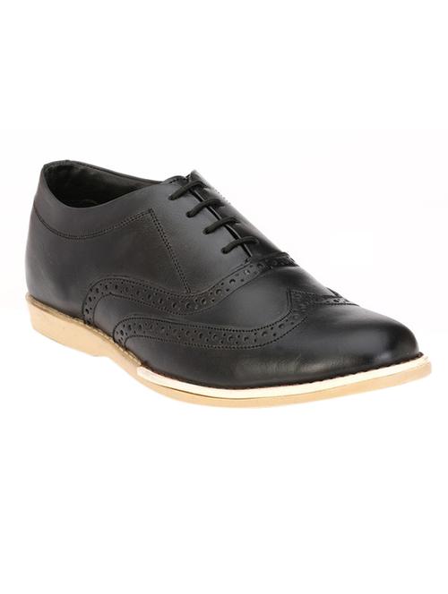 black Leather lace up brouge - 12959429 - Very Small Image - 1