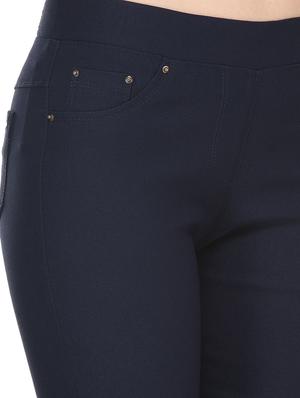 navy blue cotton jegging - 12962650 - Standard Image - 4