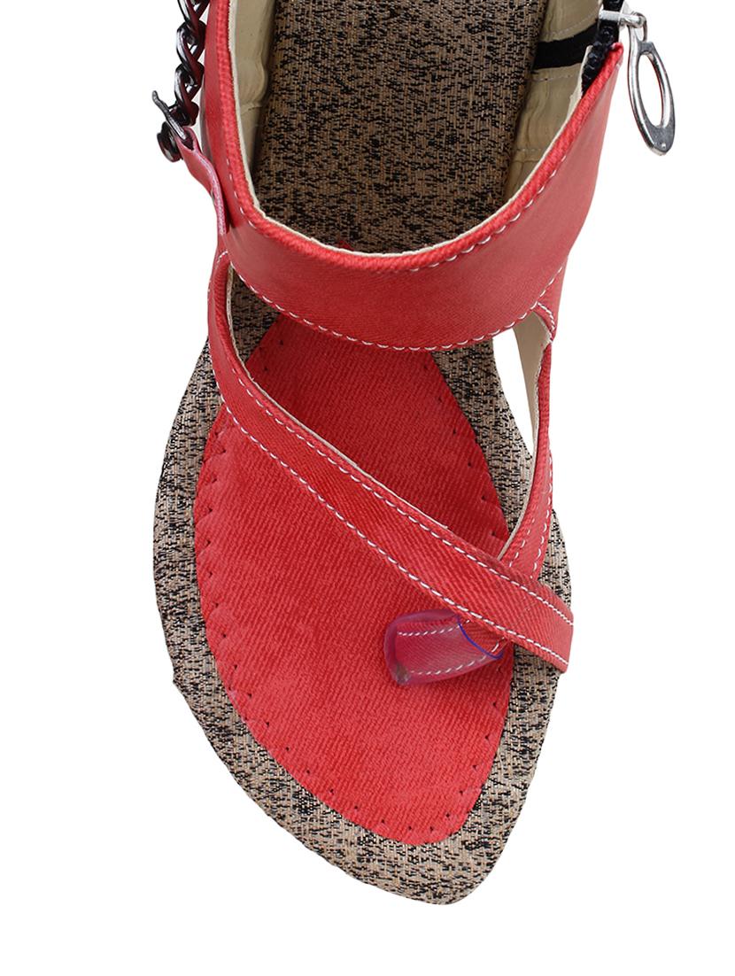 red closed back thong sandal - 12970970 - Zoom Image - 4