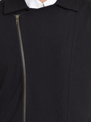 black cotton casual jacket - 12971499 - Standard Image - 4