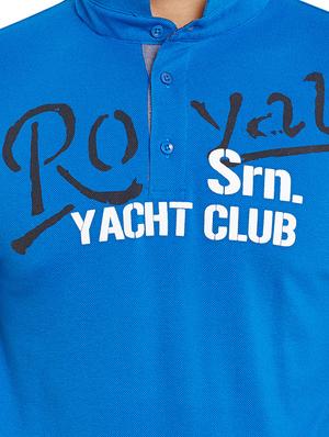 navy blue printed cotton t-shirt - 12971846 - Standard Image - 4