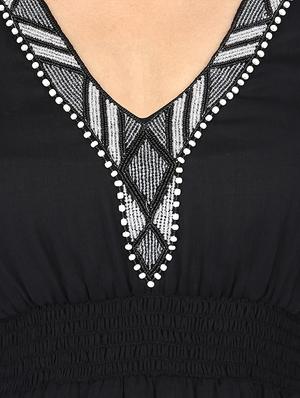 black embellished chiffon dress - 12976984 - Standard Image - 4