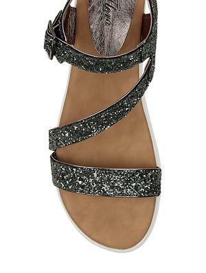 grey ankle strap sandal - 12977203 - Standard Image - 4