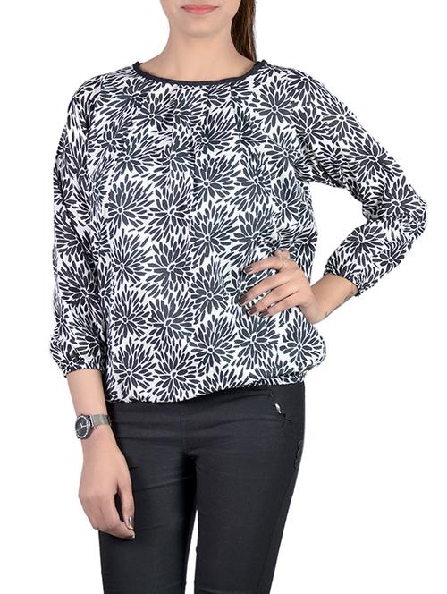 black cotton balloon top - 12999002 - Very Small Image - 1