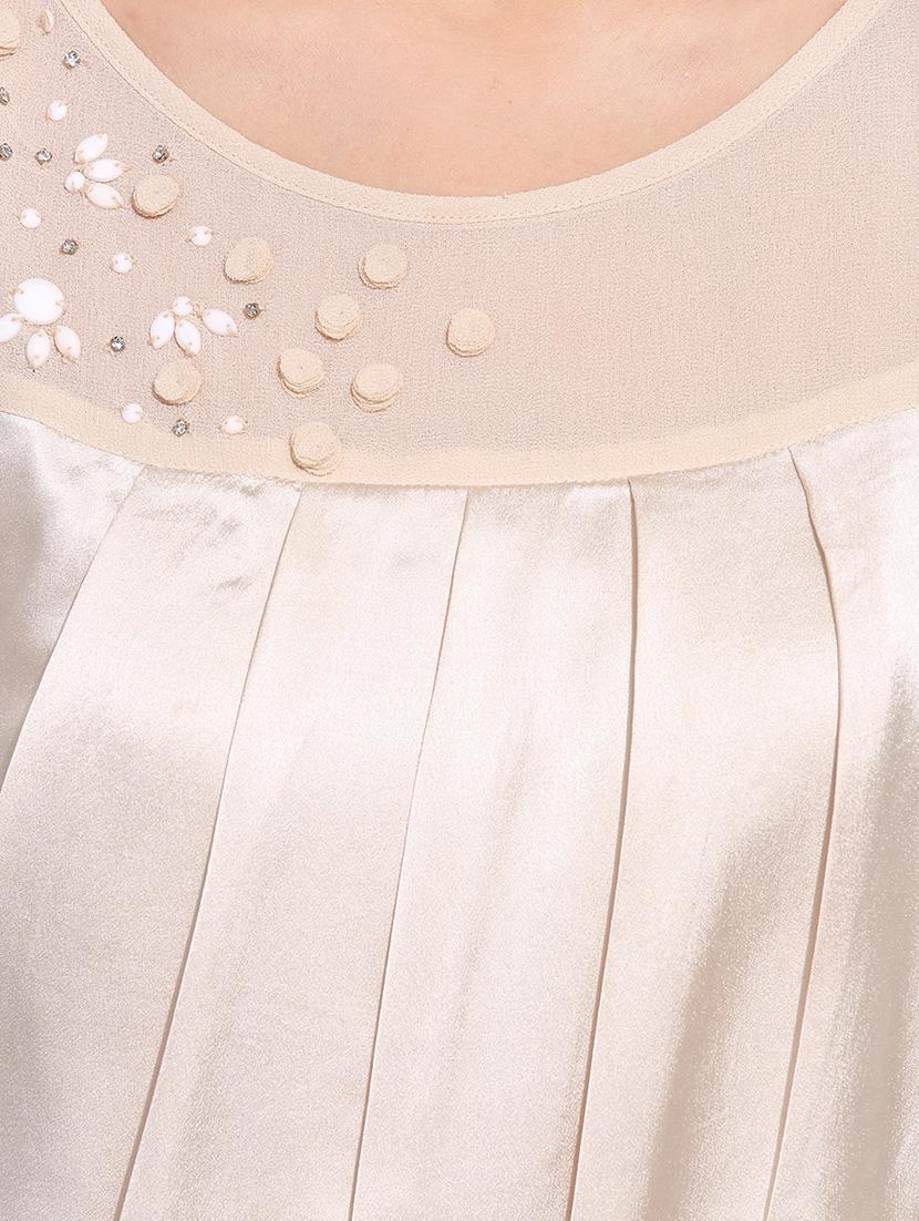 beige embellished top - 13003926 - Zoom Image - 4