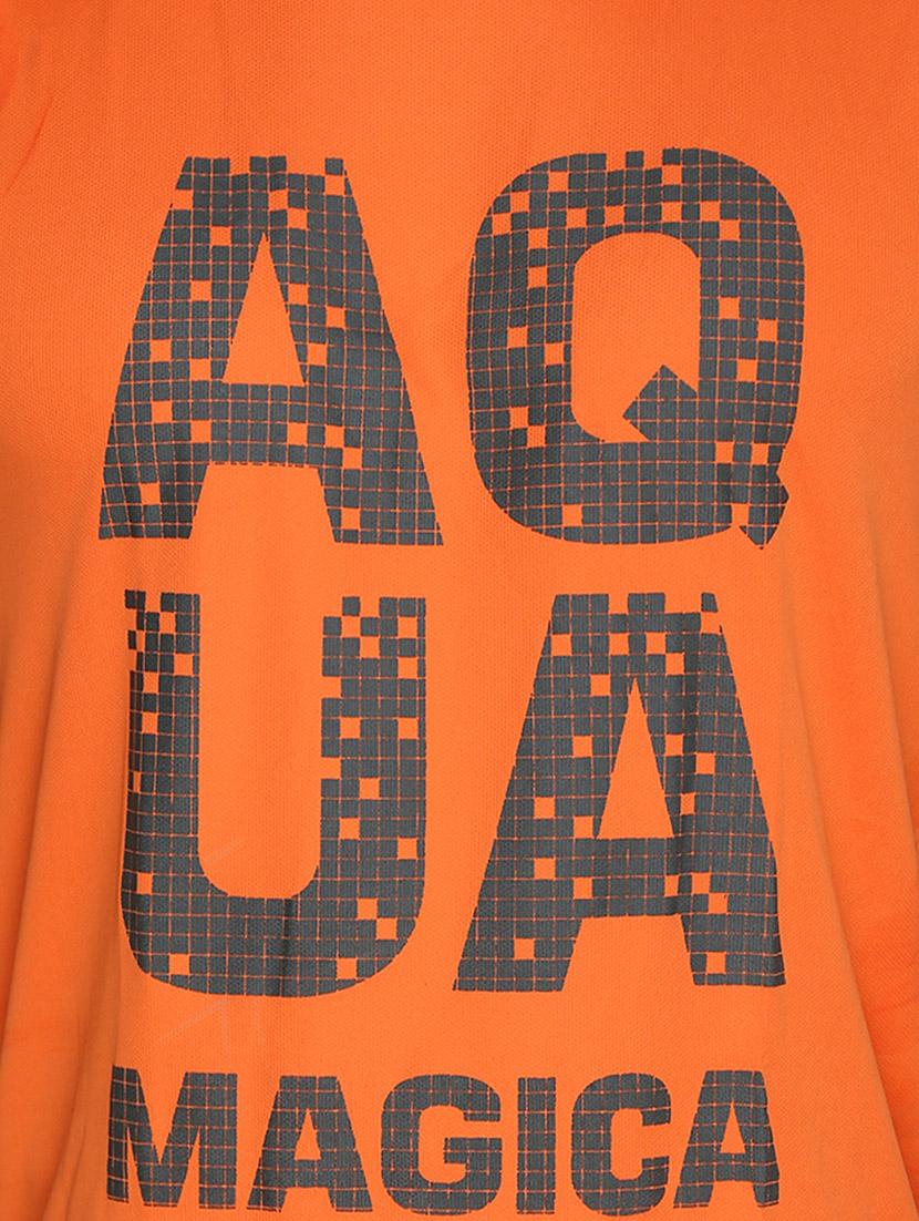 orange cotton printed t-shirt - 13004123 - Zoom Image - 4