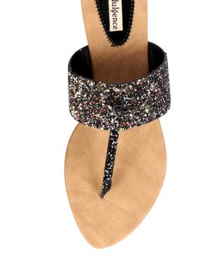 multi colored t-strap sandal - 13009679 - Standard Image - 4