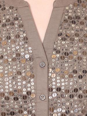 brown cotton regular shirt - 13010252 - Standard Image - 4