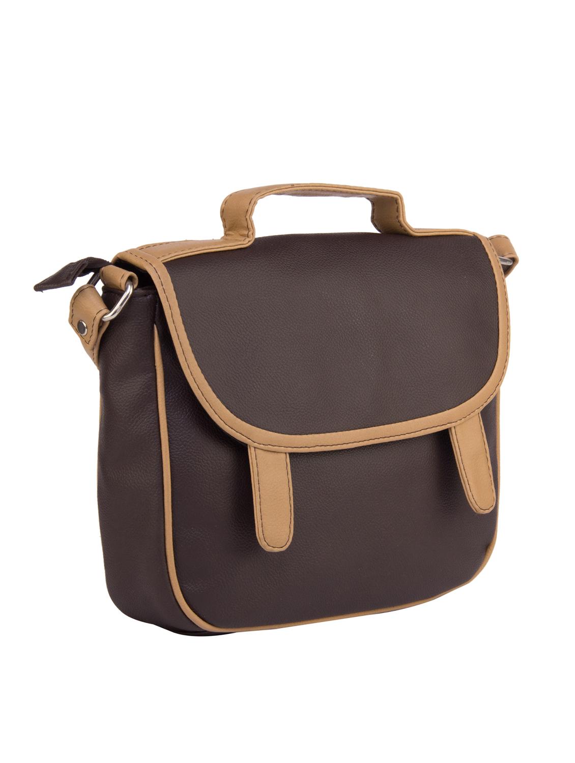 brown leatherette sling bag - 13011855 - Zoom Image - 4