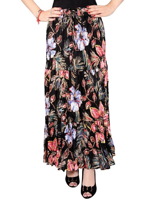 Multi colored cotton flared skirt - 13025786 - Very Small Image - 1