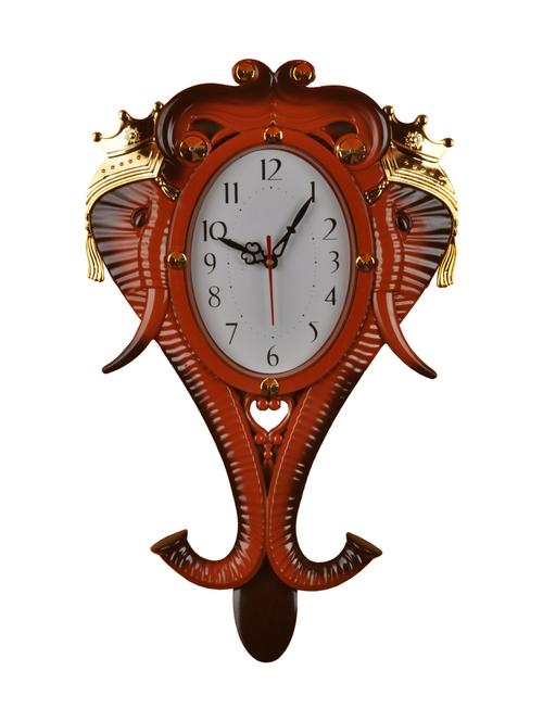 Priya Collections Analog Pendulum Wall Clock - 13027346 - Very Small Image - 1