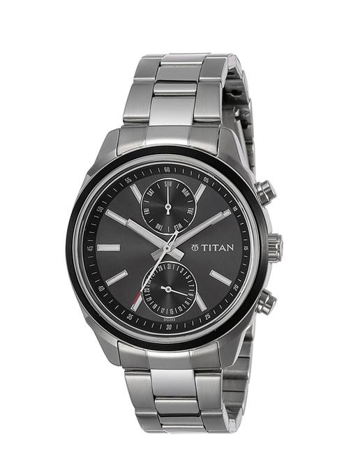 titan neo chronograph black dial men's watch-1733km01 - 13029312 - Standard Image - 1