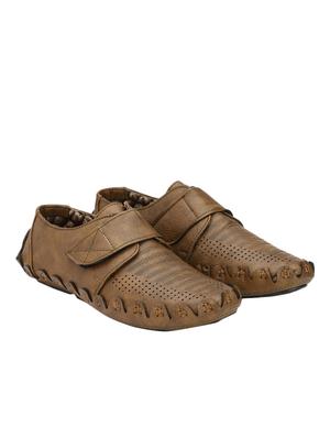 brown leatherette slip on loafer - 13029854 - Standard Image - 4